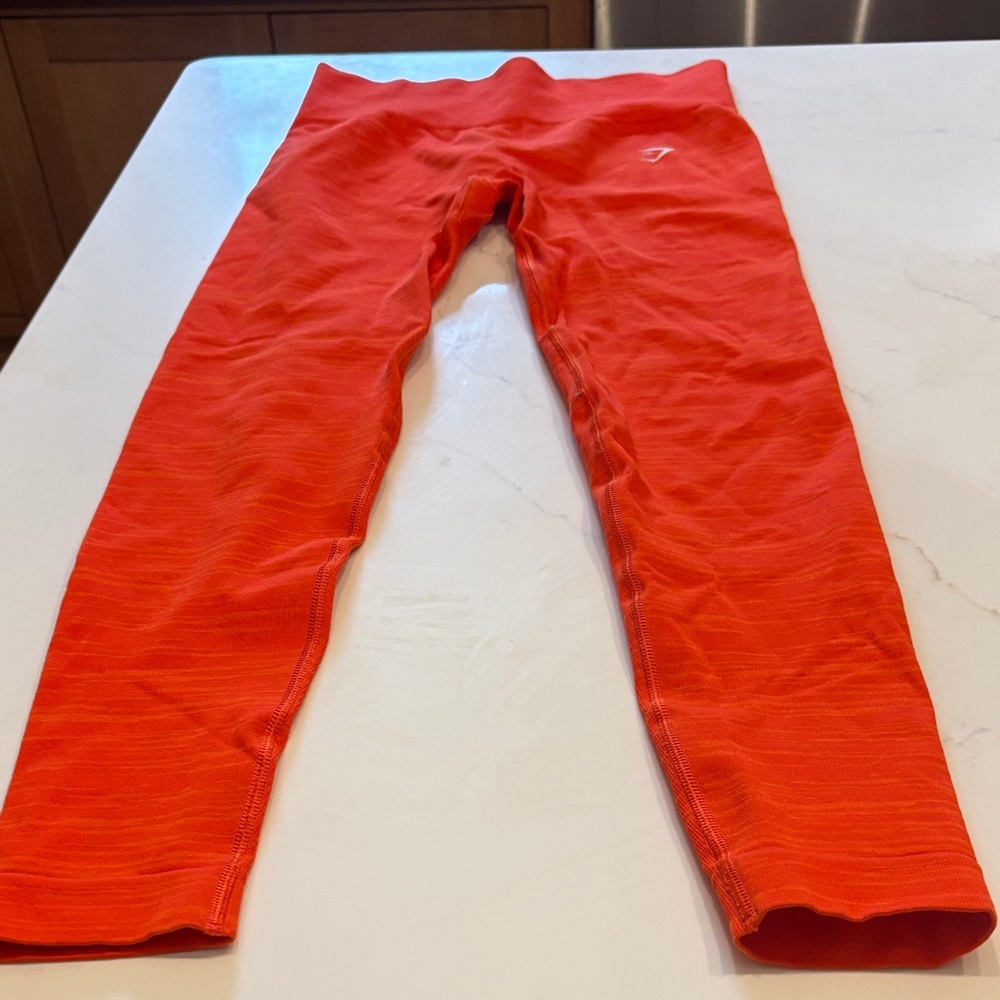 Gymshark Women's Orange Athletic Shorts